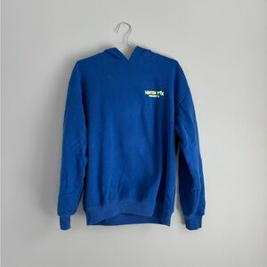 Blue White Fox Hoodie